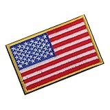 Material: hilo bordado. EE.UU. Bandera Americana Gancho Bordado Táctico Placa De Sujeción De Bucle