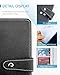 GAUENEEN Credit Card Holder, Leather Business Card Organizer with 96 Card Slots, Professional Card Book Case for Cards and Important Documents to Prevent Loss or Damage (Black)