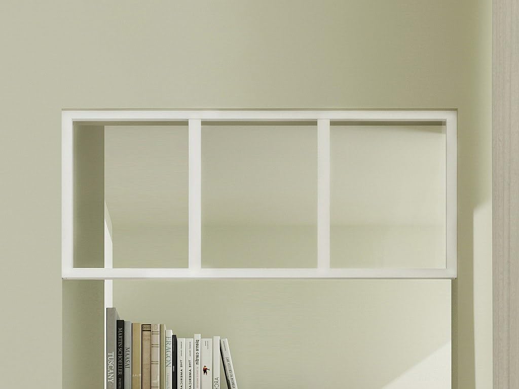 Vente-unique - Imposte Atelier en Aluminium thermolaqué - L93 x H40 cm - Blanc - Bayview