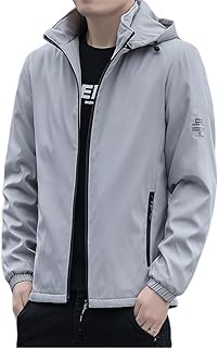 [AYISTELU] ジャケット メンズ ウインドブレーカー ジャンパー 防水 裏起毛 防寒 暖かい マウンテンパーカー ブルゾン 大きいサイズ アウトドアジャケット フード付き カジュアル おしゃれ メンズ コート 秋 冬 服