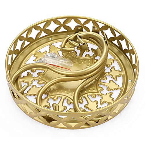 Miniatura 6 de Ignpion 1 Soporte De Metal Artístico Para Macetas, Soporte Para Macetas De Flores Para Interiores Y Exteriores, Dorado No Incluye Planta
