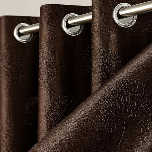 Image of FLORANCIA Polyester Eyelet Door Curtains 7 Feet Long (205 cm) Pack of 1