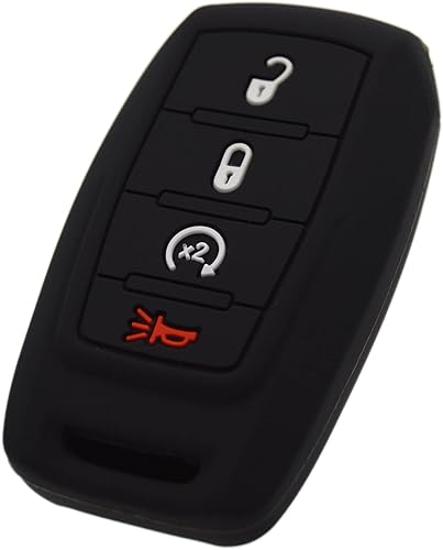 Miniatura 2 de Funda de silicona para llavero remoto para Ram 1500 2500 3500 2019 2020 2021 2022 2023 2024 4 botones