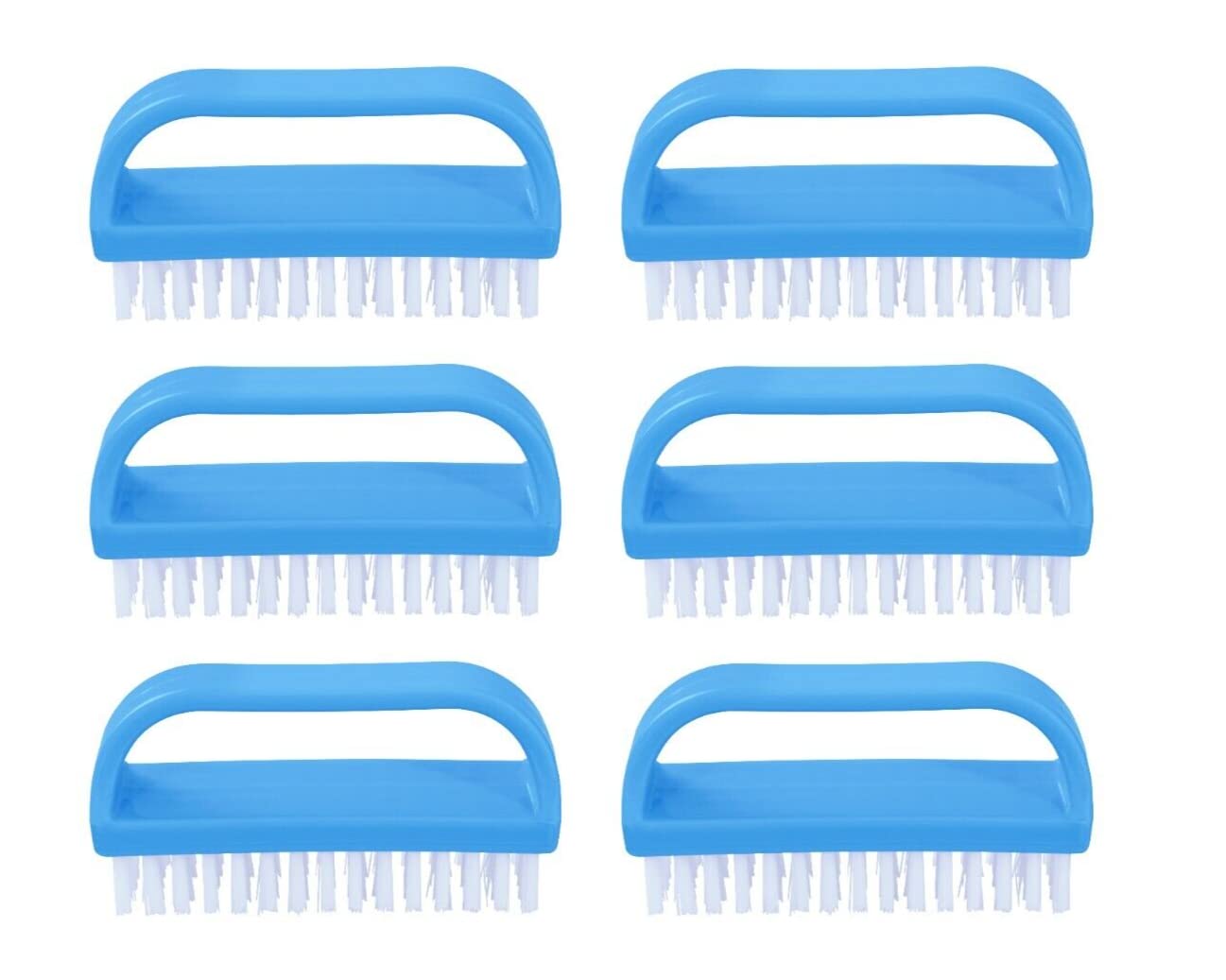 Nail Brush for Cleaning Fingernails, Nail Scrubber Brush, Toe Foot Hands Fingernail Brush Cleaner- Small Scrub Brush- All-Purpose Stiff Cleaning Brush for Home, Kitchen, Work, 6 pack - Superio