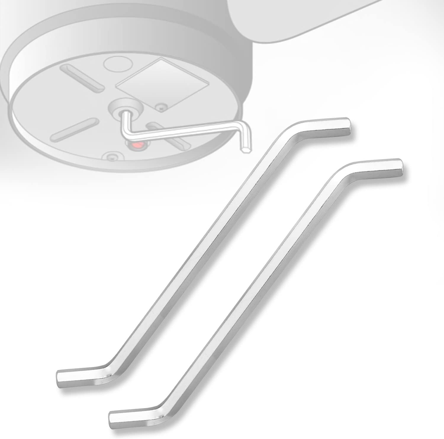 HaiouusGarbage Disposal Wrench, Garbage Disposal Allen Wrench Tool, Compatible With InSinkErator, for Un-Jam/Food Garbage Disposal, Garbage Disposal Key Wrench, Unclog Kitchen Sink, Silver