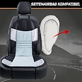 Auto Sitzauflage, Autositzschoner Hunt, PKW Sitzschoner silber schwarz, atmungsaktiv 11665