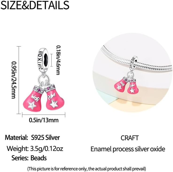 CYCUFF 925 Sterling Silver Charms Suitable for Bracelets Charms Beads, Charm Necklaces Jewellery Gift for Women Family Friends - Image 5