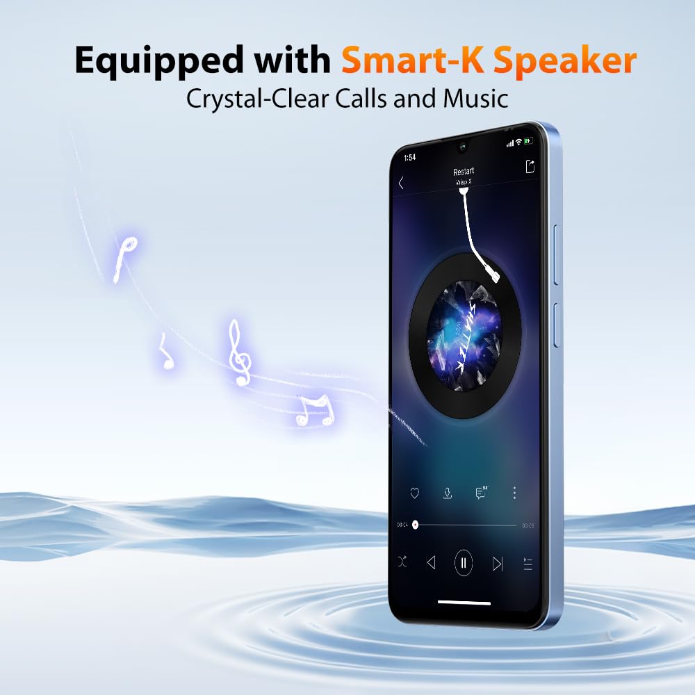 Blackview Wave 10 Android 16 Smartphone Libre, 32GB+128GB/2TB Teléfono Móvil AI, 6.88" HD+ 120Hz, 32MP+13 AI Cámara, 5000mAh, Octa-Core, 4G LTE/Dual SIM/WiFi 5/ GPS/OTG/FM/Funda móvil, Naranja