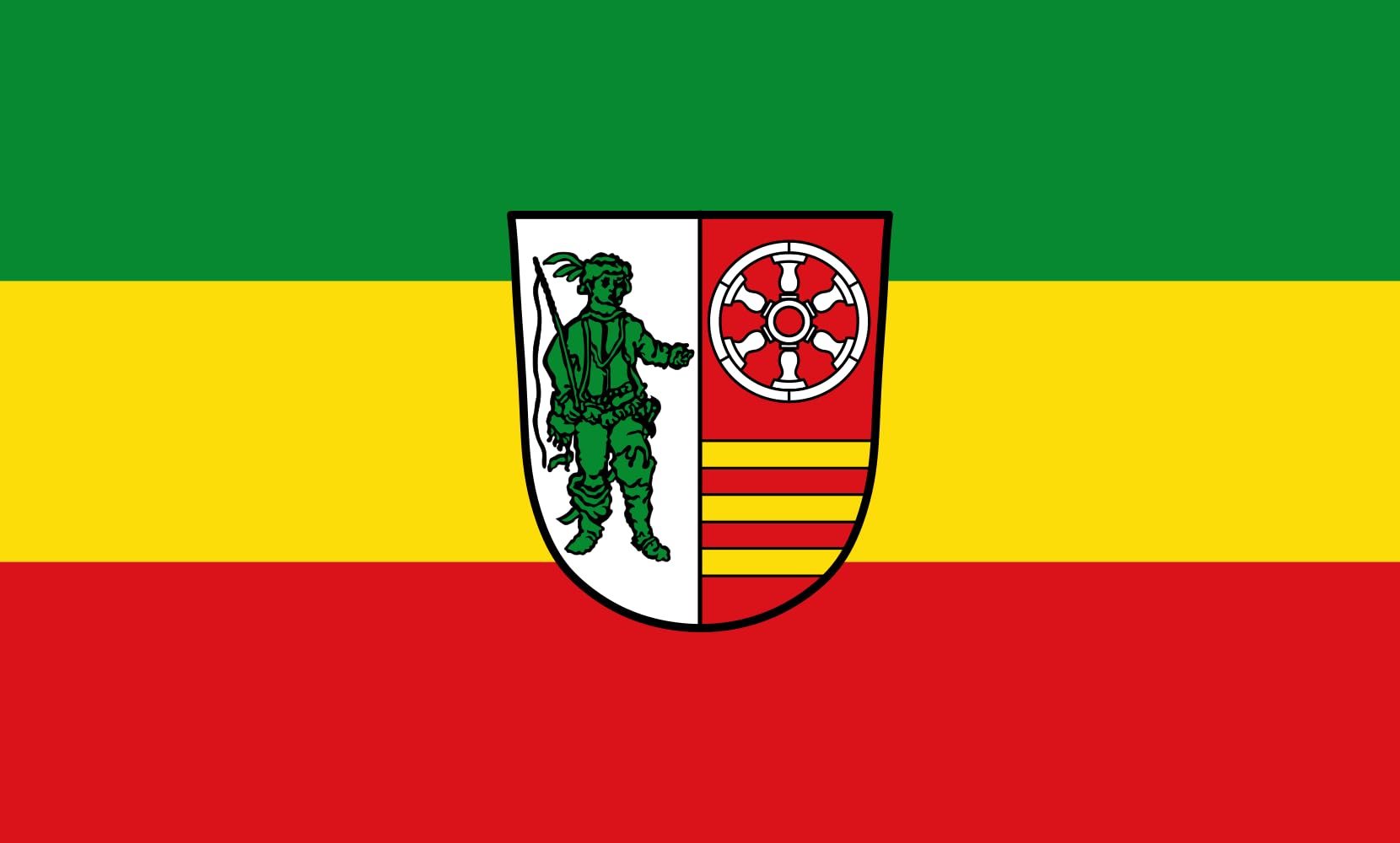 Drapeau paysage de Frammersbach M de 1.35m² grand format pour mât extérieur