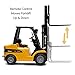 Top Race Jumbo Remote Control Forklift 13 Inch Tall, 8 Channel Full Functional Professional RC Forklift Construction Toys, High Powered Motors, 1:10 Scale - Heavy Metal - (TR-216)