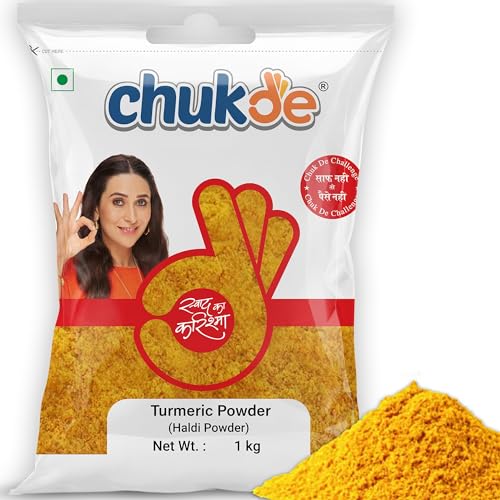 Image of Chukde - Haldi Powder - Turmeric Powder - Ground Spice for Authentic Flavor and Wellness - Ideal for Cooking, Herbal Teas, Health Benefits, and Skincare - 1000 Gm