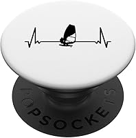Vista 1 de Heartbeat Surfing Windsurfer Windsurf Windsurfing PopSockets Standard PopGrip
