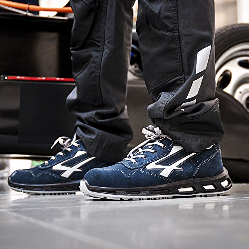Baskets de sécurité basses Upower S1P SRC pointure 38 bleu et gris - 5