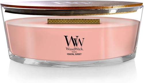 Vista 12 de WoodWick Regalos de velas de Navidad de lana cálida para mujeres y hombres, vela mediana de reloj de arena de 9.7 oz con mecha crepitante Lana
