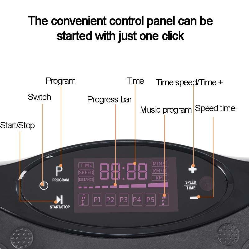 Plataforma vibratoria Shake Plate, capacidad de 800 lb para gimnasio en casa, equipo para entrenamiento de fuerza con agarres antideslizantes para elevaciones de piernas y ejercicios para el core miniatura 3