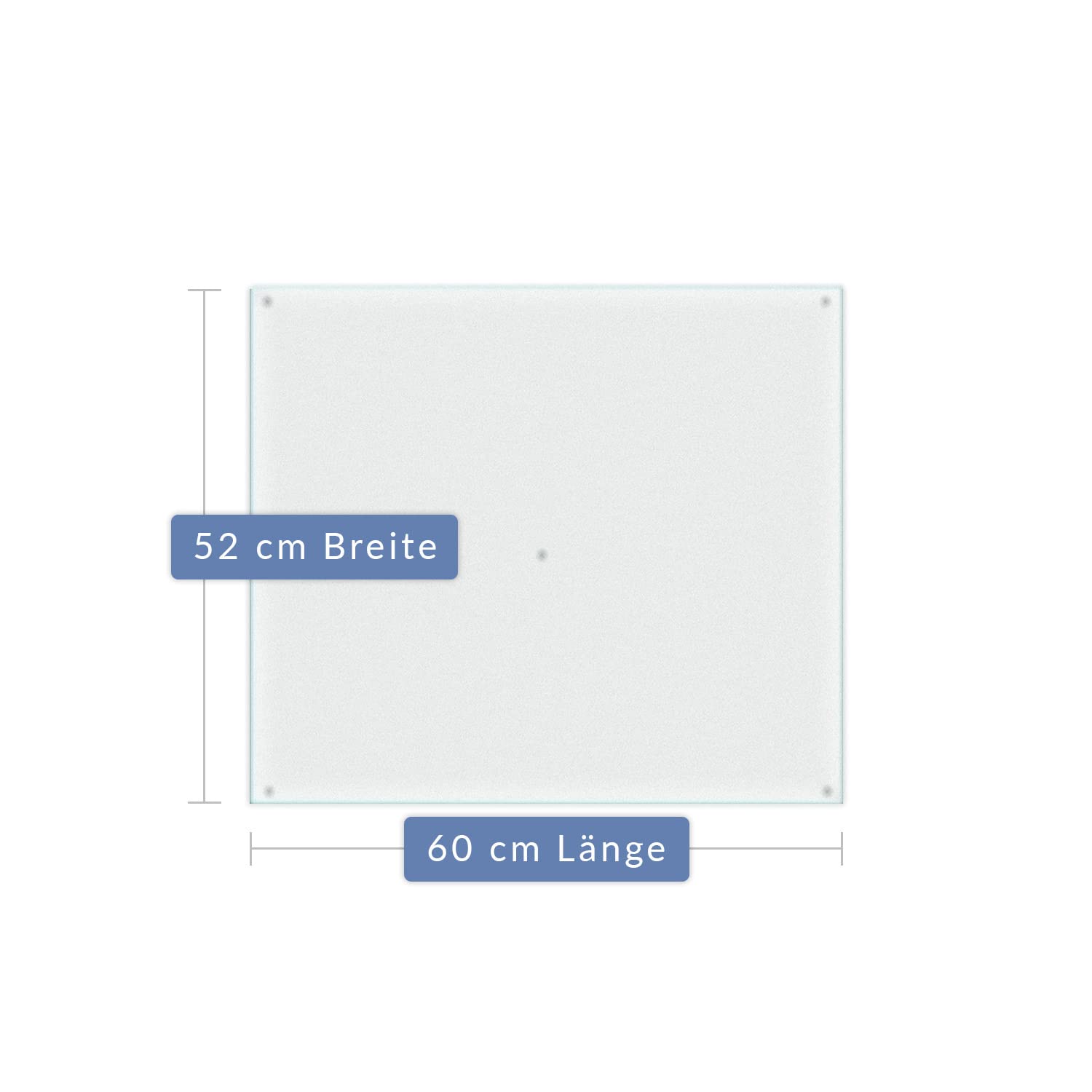 Herdabdeckplatte Herdplattenabdeckung Sicherheitsglas Schutz Kochplatten Abdeckung Ceranfeld Abdeckplatte Glasschneidebrett Ceranfeldabdeckung Spritzschutz 60x52 1-Teilig Milchglas Glas Deko