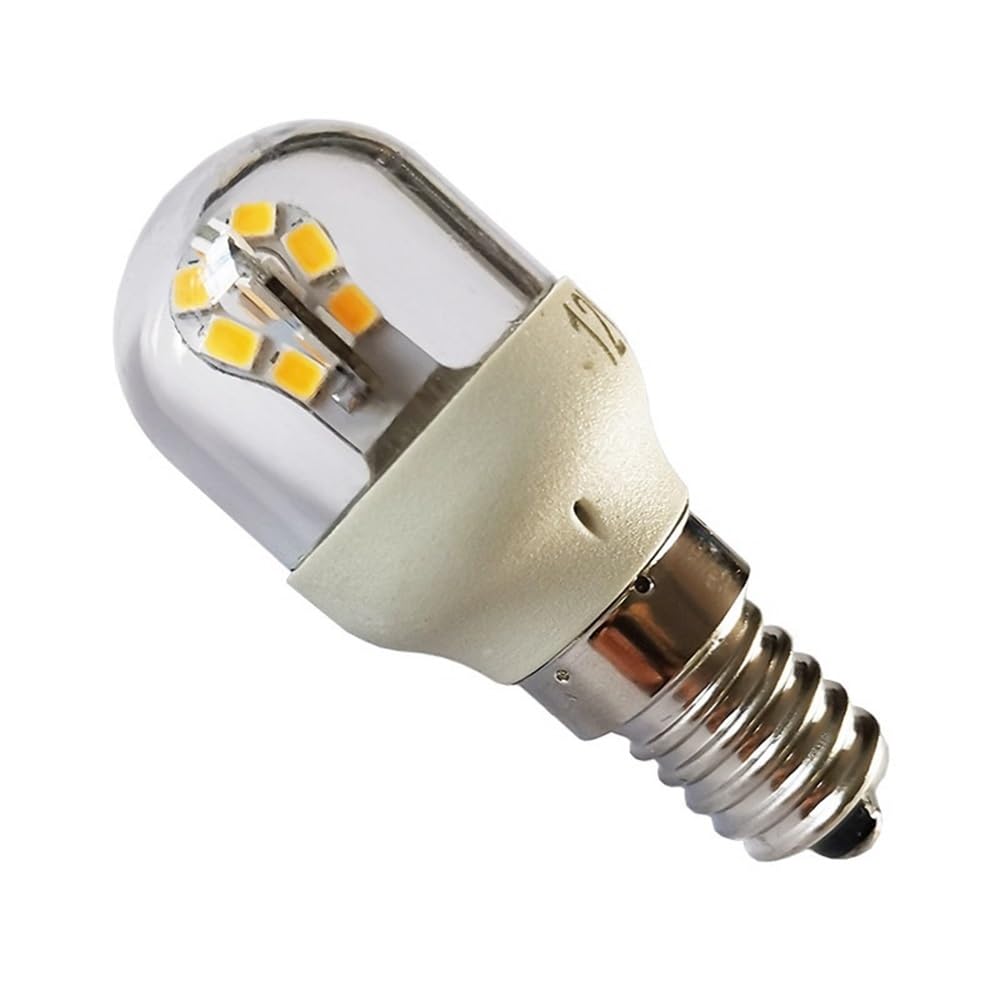 HHF Iluminación del hogar, Paquete de 20 Bombillas LED de Cristal for araña, CA 12 V, E12/E14/E17, 4 W, luz de pétalo de 360 ​​Grados.(Warm White,E12 12V)
