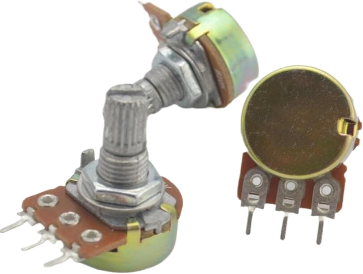 Lot de 5 potentiomètres linéaires Wh148 de 1 K à 1 m, 15 mm avec écrous et rondelles Pots 2 K