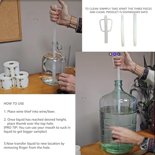 image for Fermtech Wine Thief Sampler Slim 19