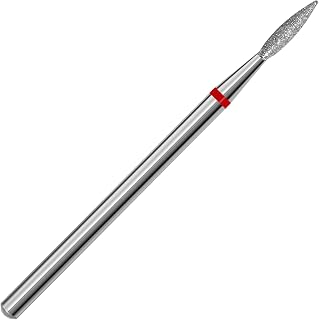 Cuticle Nail Drill Bit, Professional Russian Manicure Drill Bits, Safety Diamond Bit, Under Nail Cleaner Cuticle Remover Nail Prepare, Nail Supplies for Nail Techs (Small Flame Shaped-F)