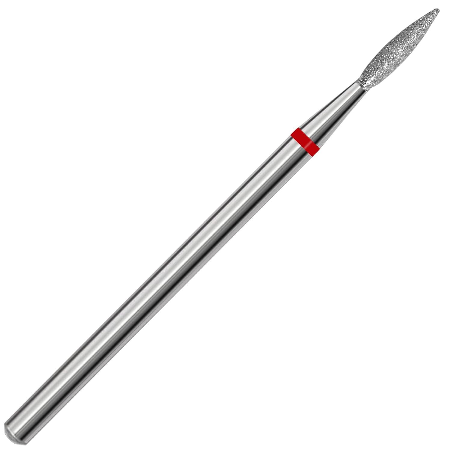 Cuticle Nail Drill Bit, Professional Russian Manicure Drill Bits, Safety Diamond Bit, Under Nail Cleaner Cuticle Remover Nail Prepare, Nail Supplies for Nail Techs (Small Flame Shaped-F)