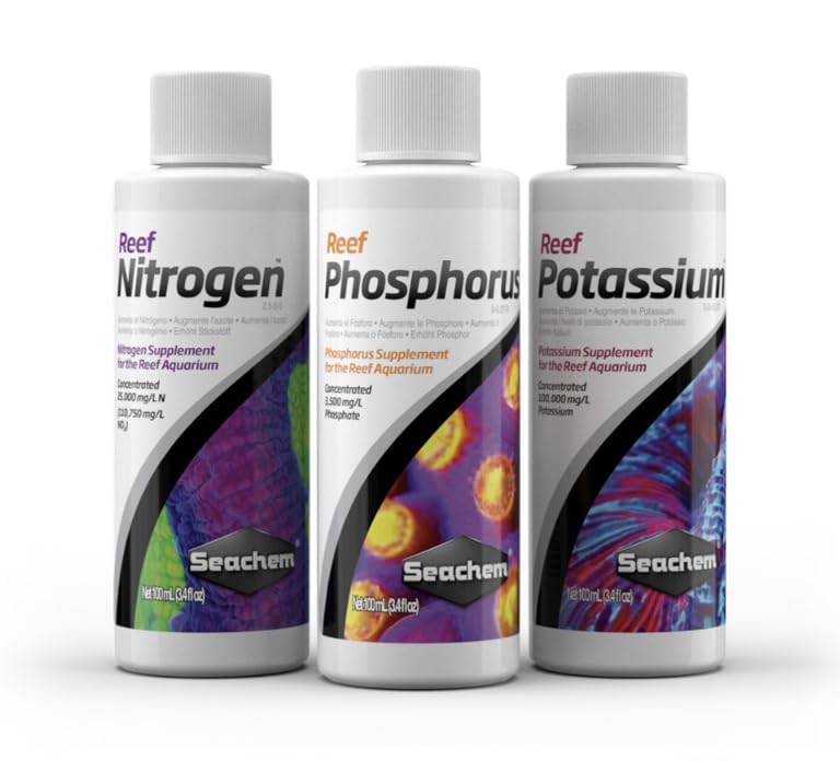 Pack Reef NPK liquide fertilisant aquarium eau de mer 3x100ml