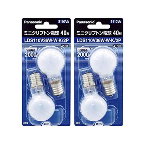 �p�i�\�j�b�N �~�j�N���v�g���d�� 110V 40W�`(36W) E17���� 35mm�a �z���C�g 2���� LDS110V36WWK2P(2�Z�b�g)