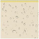 DreamRoots Tela impermeable por metros imitación de lino 600D 220g/m - Tela para tapizar - Lona impermeable 160 cm - Tela toldo exterior por metros Creme 1M