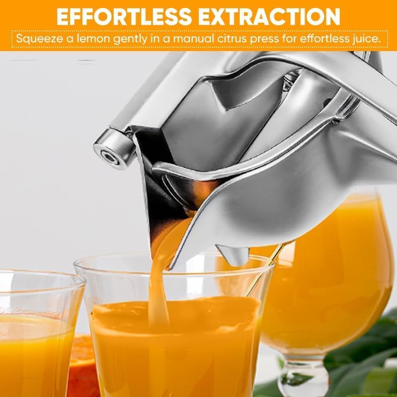 Miniatura 4 de Exprimidor manual, exprimidor de presión manual para una extracción eficiente de jugo, extractor de jugo de fruta fresca de aleación de aluminio con
