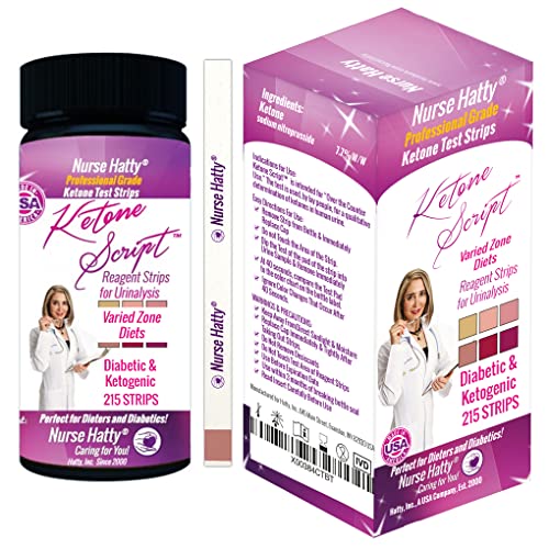 nurse hatty 215ct diabetes amp ketosis and measures for varied zone diets - ketone test strips - long strips