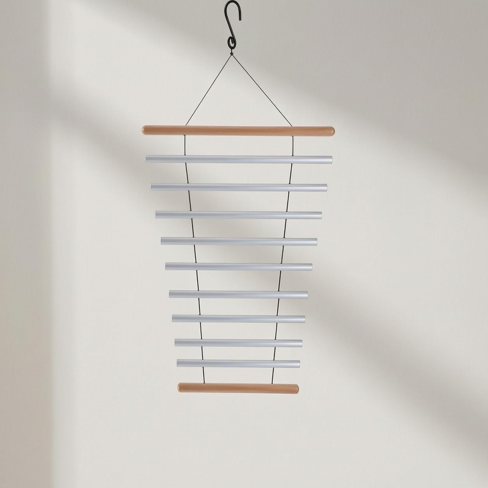de Percusión Infantil Tubular Xilófono Colgante Diseñado para Golpeo Suave y Resonante Adecuado para Relajación Hogares Rincones de Juego, Negro, Étnico
