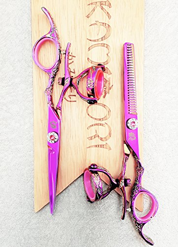 KAMISORI Jewel Double Swivel Professional Hair Shears Set (6.0 in.)