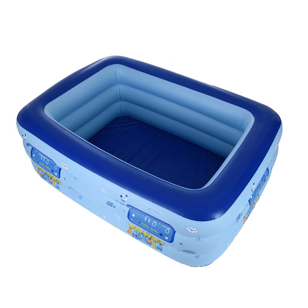 WEELOLOE Giant Inflatable Swimming Pool Adult Inflatable Pool for Summer Party Family (Three Layer)