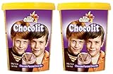 Elite Chocolit, Dairy Free Hot Chocolate Mix 17.6-oz (2 pack) Chocolate Flavored Hot Cocoa Mix - Resealable Container - Gluten Free, Kosher, Made in Israel