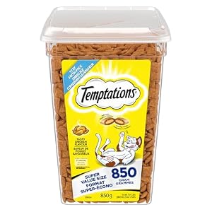 TEMPTATIONS Adult Cat Treats Tasty Chicken Flavour, 850g Tub
