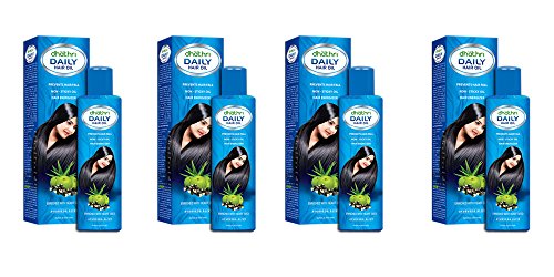 Dhathri Daily Hair Oil - Blend Of Selected Ayurvedic Herbs - 100ml Pack of 4