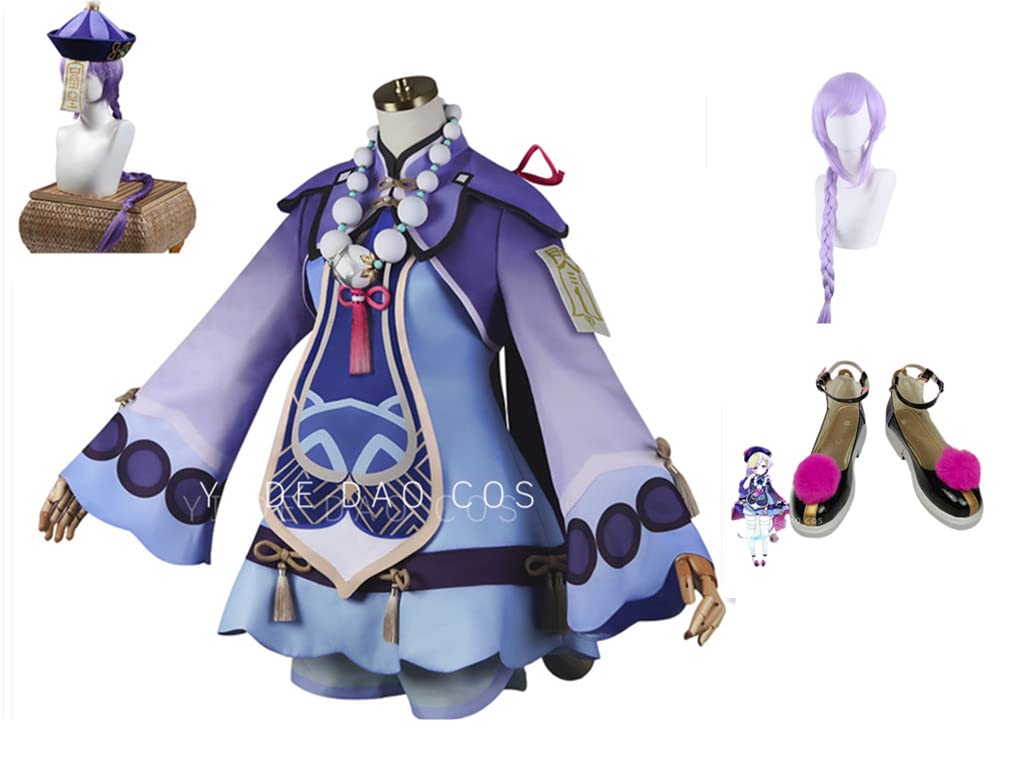 Amazon.co.jp: 原神 げんしん 七七(ナナ) コスプレ衣裝＋ウィッグ＋靴