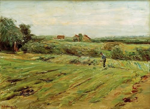 Tableaux Modernes Max Liebermann Harvest Field Kohlfeld Toile Décorative Fine Art