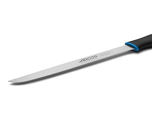 Miniatura 3 de Arcos Duo Series - Cuchillo para rebanar/jamón de 9 pulgadas, hoja de acero inoxidable de nitro, mango de polipropileno cubierto de elastómero negro