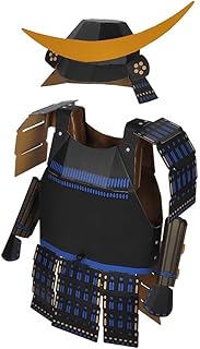 なりきりシリーズ 大人用 ダンボール兜鎧セット（印刷入り） 気分は戦国武将 鎧兜組み立てキット ハロウィン コスプレ・仮装に