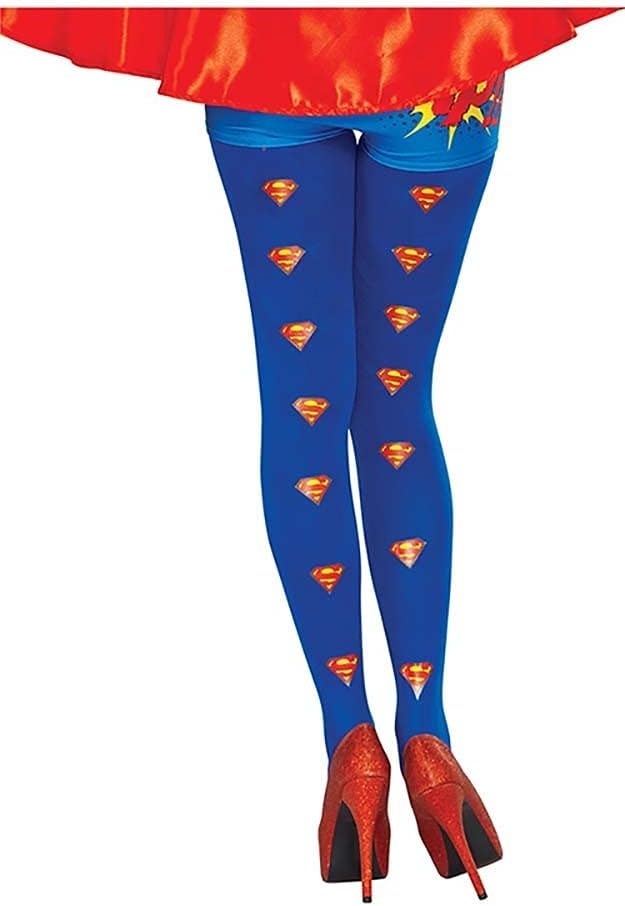 Rubie's Women's DC Comics Supergirl Tights, Standard, Multicolor