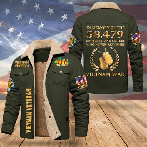 Personalized Vietnam Veteran Fleece Lined Polyester Jacket Vietnam Veteran Plucked Jacket For Men Keepsake Gifts For Grandpa Husband Dad4