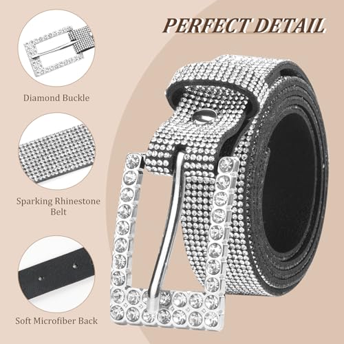 Women Rhinestone Belt Shiny Crystal Vintage Bling Soft Rhinestone Party Belt4