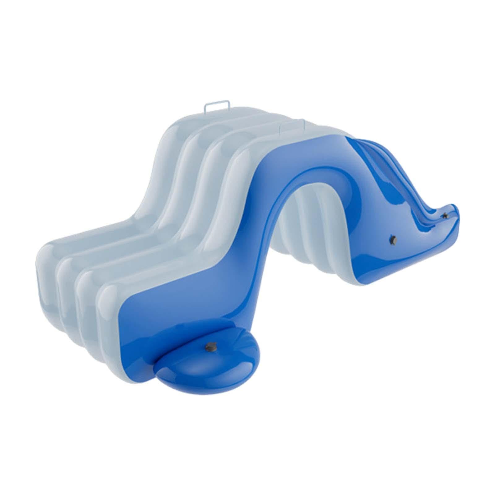 VELURA Inflatable Pool Slide Inflatable Play Center for yard blue and White|1 Inflatable Slide|Inflatable & Kid Pools| Yard, Garden & Outdoor Living |Home & Garden-image-5