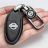 Car Key Fob Cover for Nissan 2020 Versa, Altima, Sentra, Maxima, Rogue, Altima Rogue Maxima Armada Leaf Sentra GT-R 350Z 370Z 5 Buttons Key case car Accessories-Black