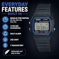 Casio Men's Vintage F91W-1 Resin Strap Digital Sport Watch — image 3