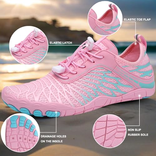 Image of Hike Barefoot Shoes Womens Men,Unisex Barefoot Water Shoes Breathable, Anti-Slip Hiking Footwear for Athletic Wide Toe Shoe Footwear for Hiking, Walking, Running, Yoga, and Water Sports