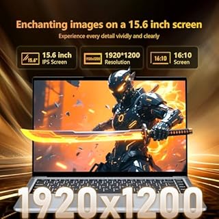 DIAKUOE 15,6 pollici PC Portatile Core i5-8210Y CPU, 24GB RAM 512GB SSD,Notebook FHD IPS 1920 x 1200P, Win 11 Laptop, Computer Portatile Type-C/TF/Mini-HDMI/Webcam/Wi-Fi 5/ USB 3.0