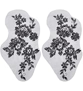 GORGECRAFT 4Pcs Wijnstok Geborduurde Patches Blad Kant Stof Naaien
