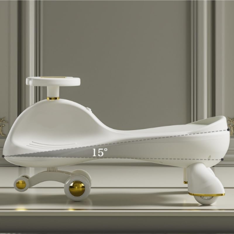 Miniatura 4 de Coche oscilante con ruedas intermitentes, luz musical, antivuelco, juguete para niños y niñas de 3 años en adelante (azul, rueda silenciosa)